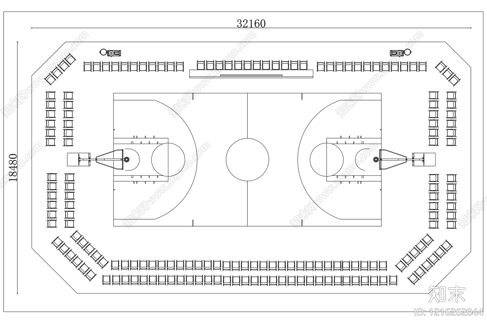 现代工装平面图施工图下载【ID:1216262044】