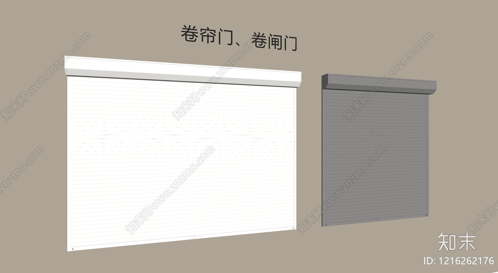 现代卷帘门SU模型下载【ID:1216262176】