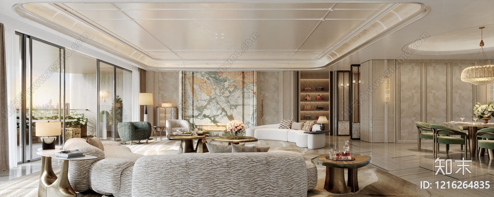 意式轻奢样板间下载【ID:1216264835】