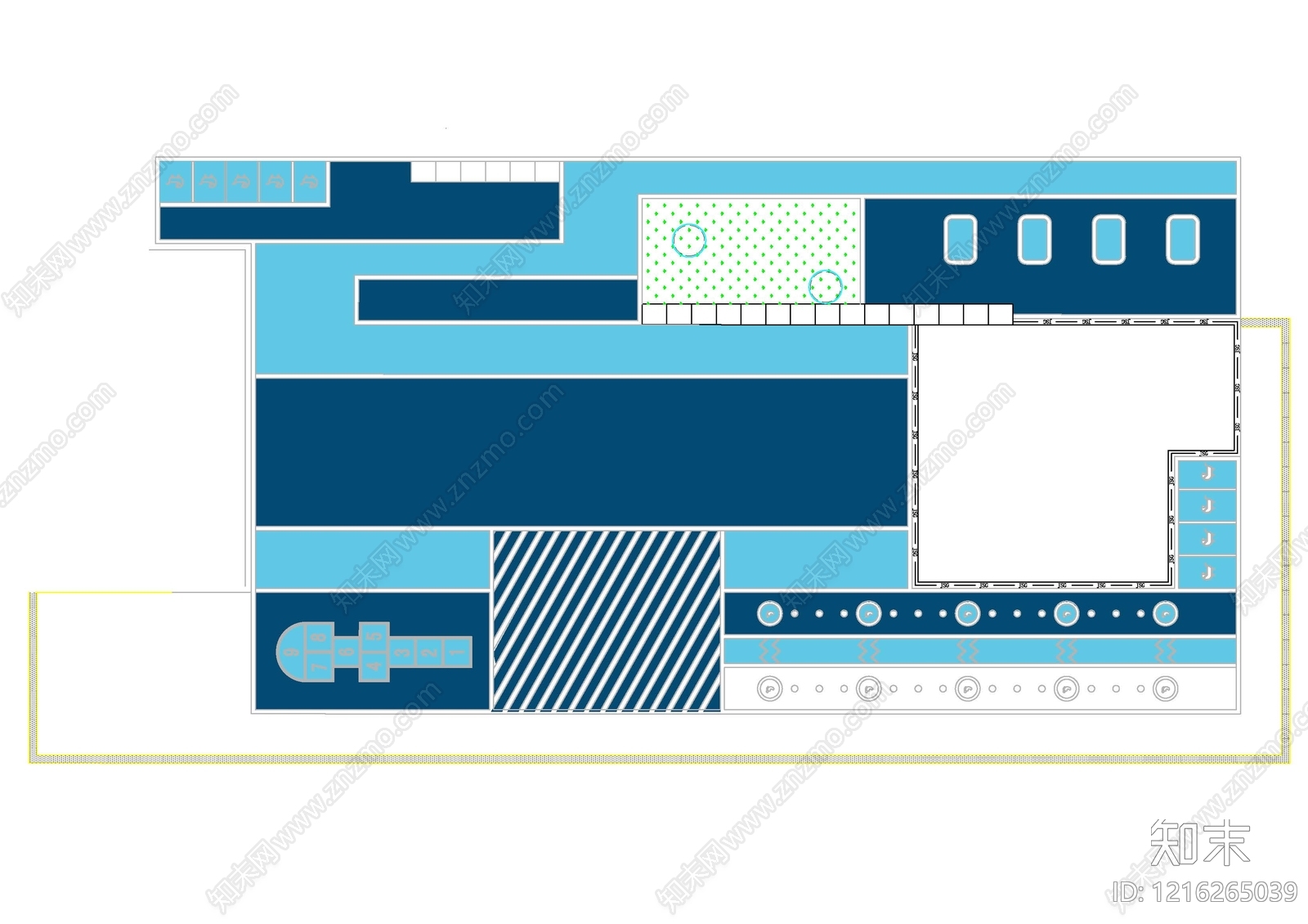 社区健身区施工图下载【ID:1216265039】