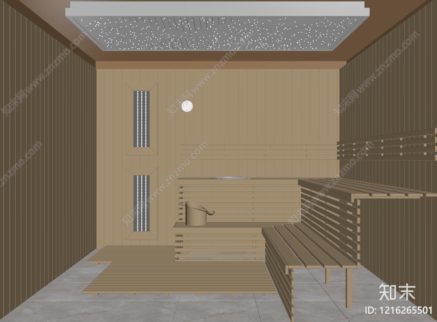原木风会所SU模型下载【ID:1216265501】