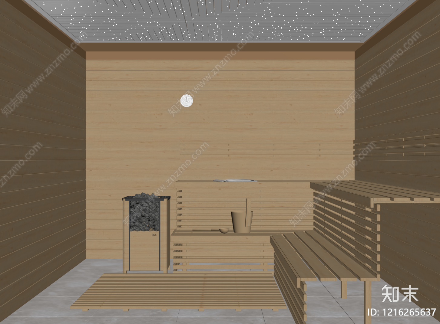 原木风会所SU模型下载【ID:1216265637】