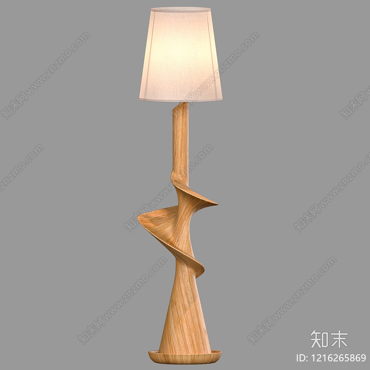 原木风落地灯3D模型下载【ID:1216265869】