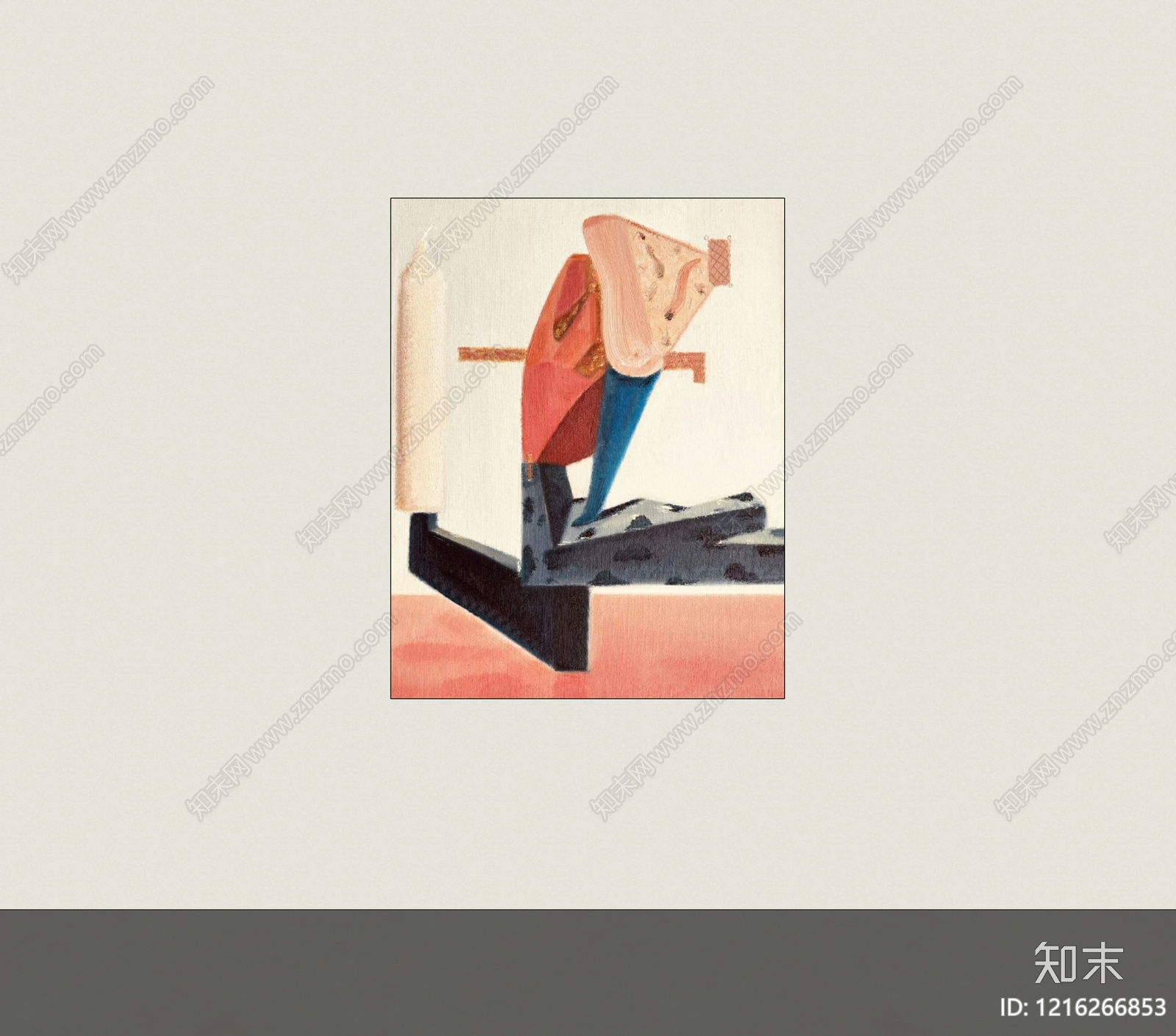 极简挂画SU模型下载【ID:1216266853】