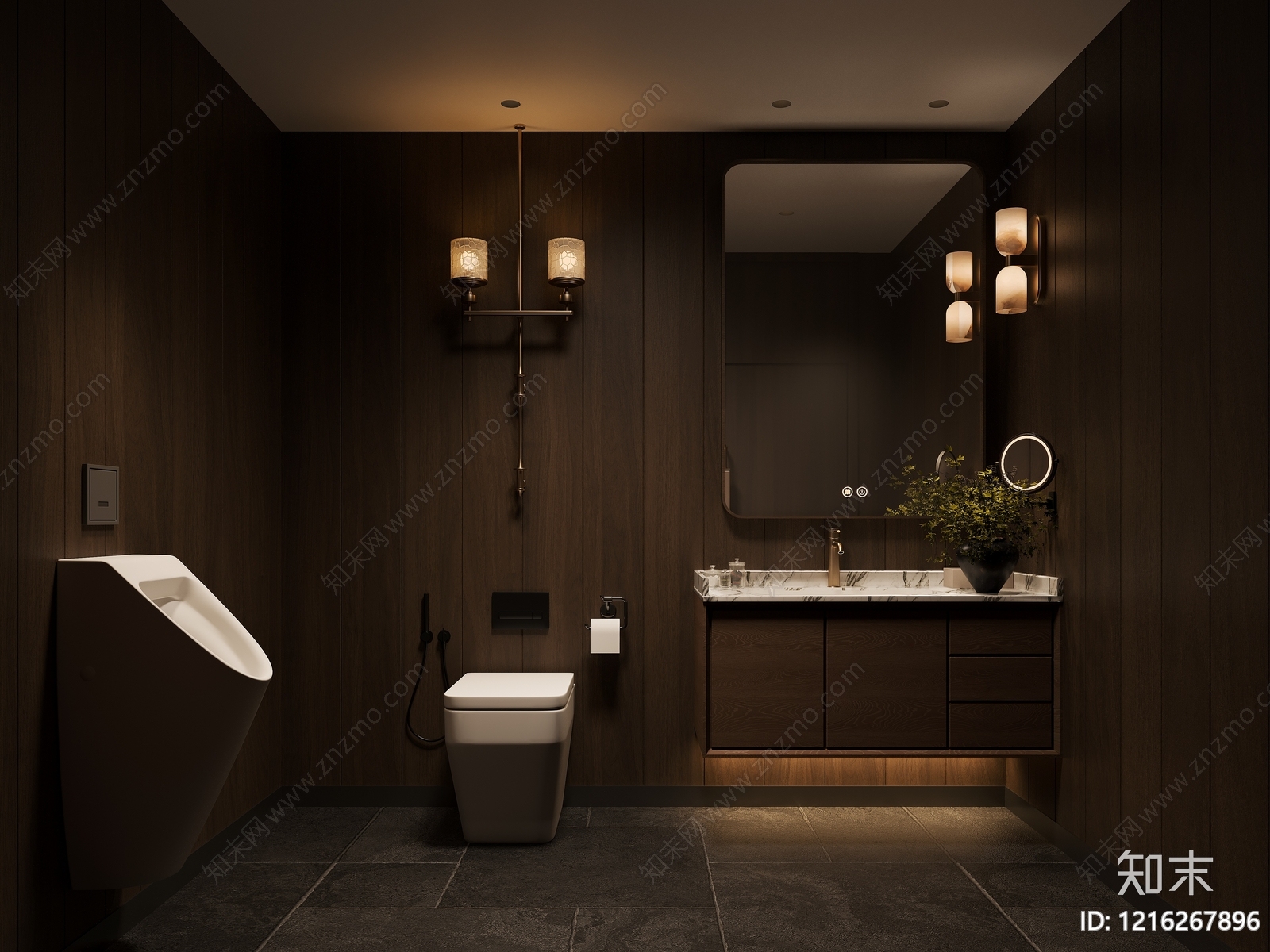 现代简约卫生间3D模型下载【ID:1216267896】