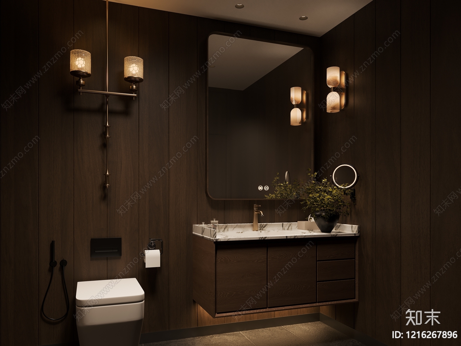 现代简约卫生间3D模型下载【ID:1216267896】
