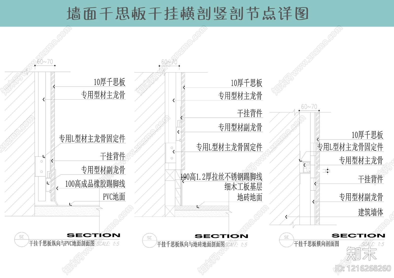 墙面节点施工图下载【ID:1216268260】