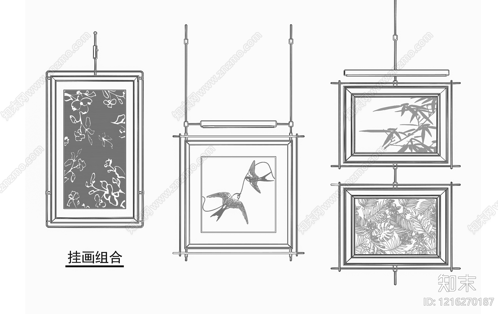 法式中古挂画施工图下载【ID:1216270187】