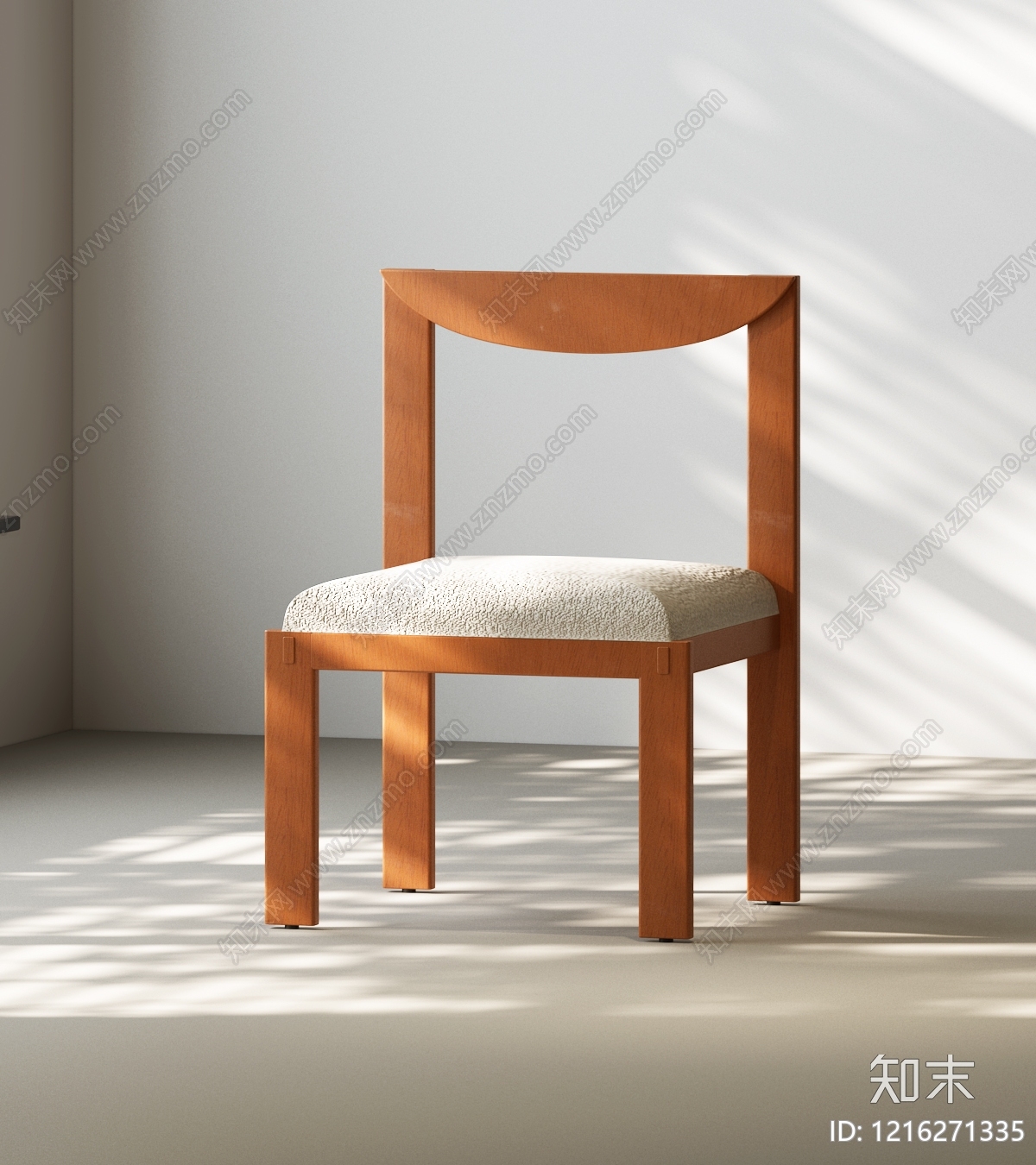 现代简约餐椅SU模型下载【ID:1216271335】