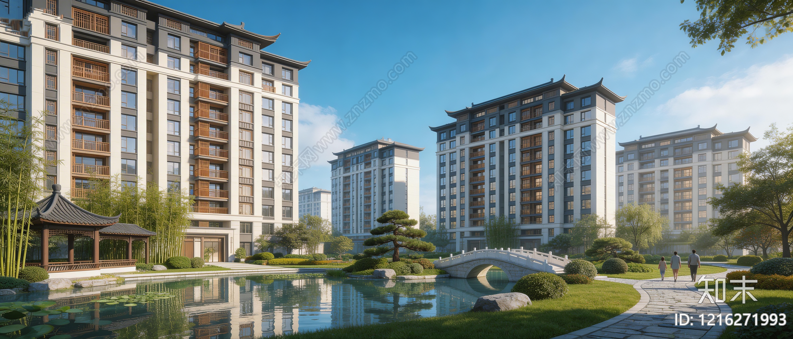 现代小区HDR贴图下载【ID:1216271993】