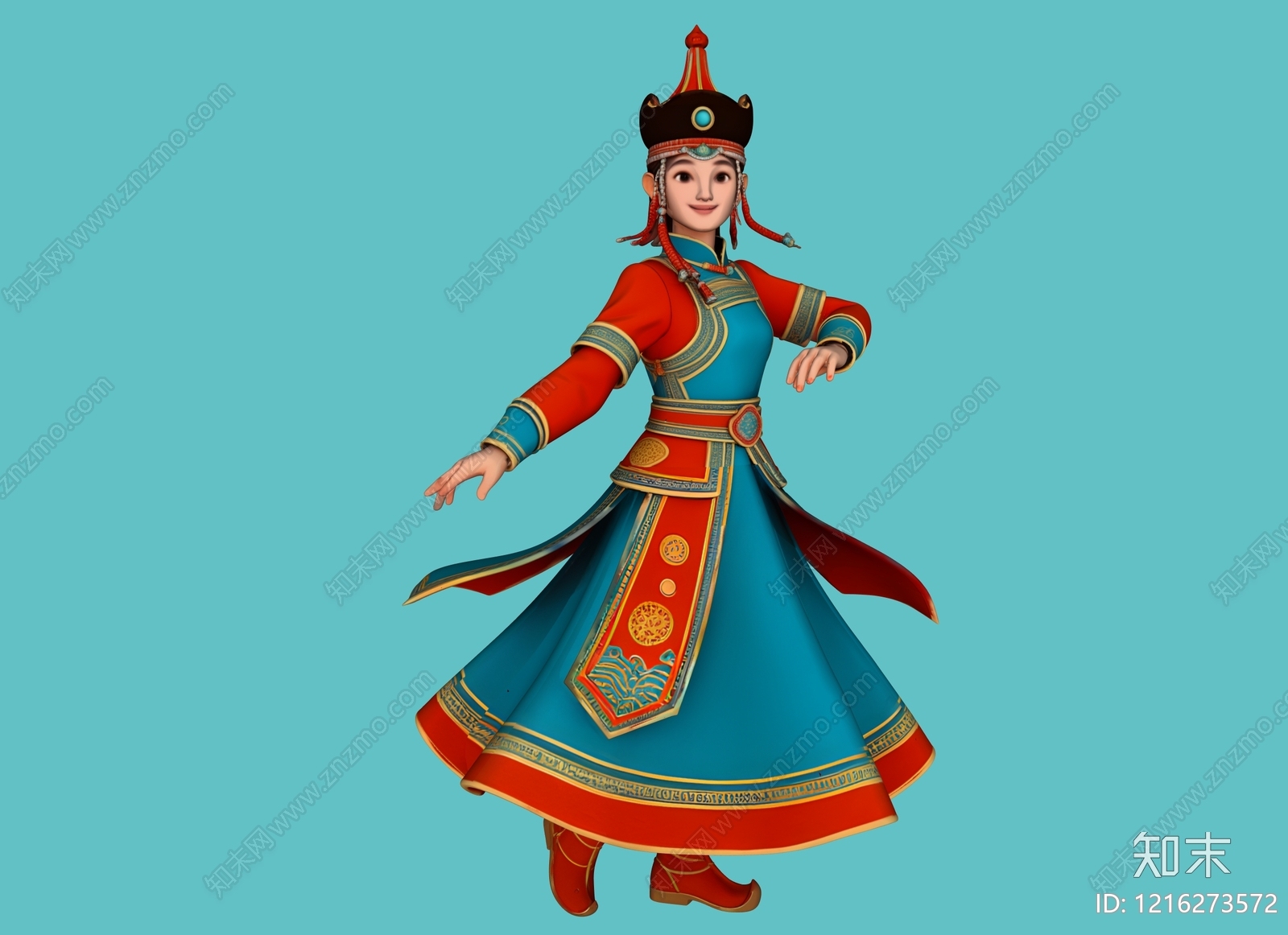 新中式虚拟人物SU模型下载【ID:1216273572】