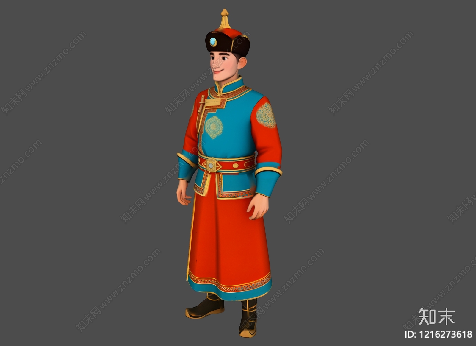 新中式虚拟人物SU模型下载【ID:1216273618】