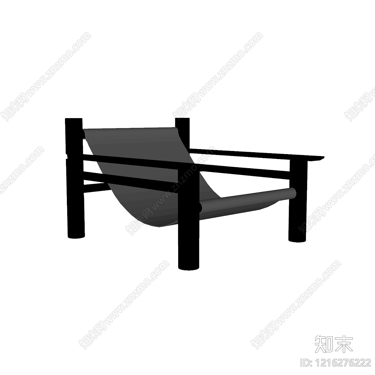 极简休闲椅SU模型下载【ID:1216276222】