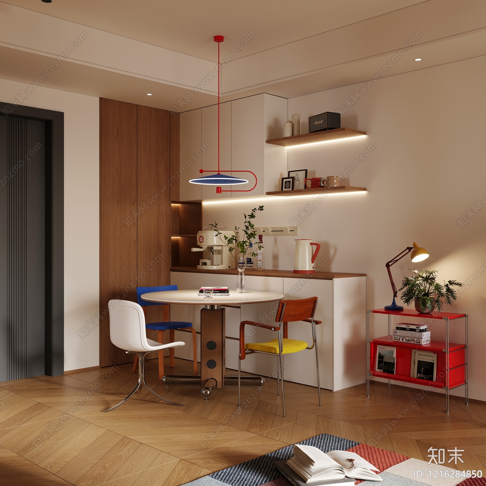 中古风家居餐厅3D模型下载【ID:1216284850】