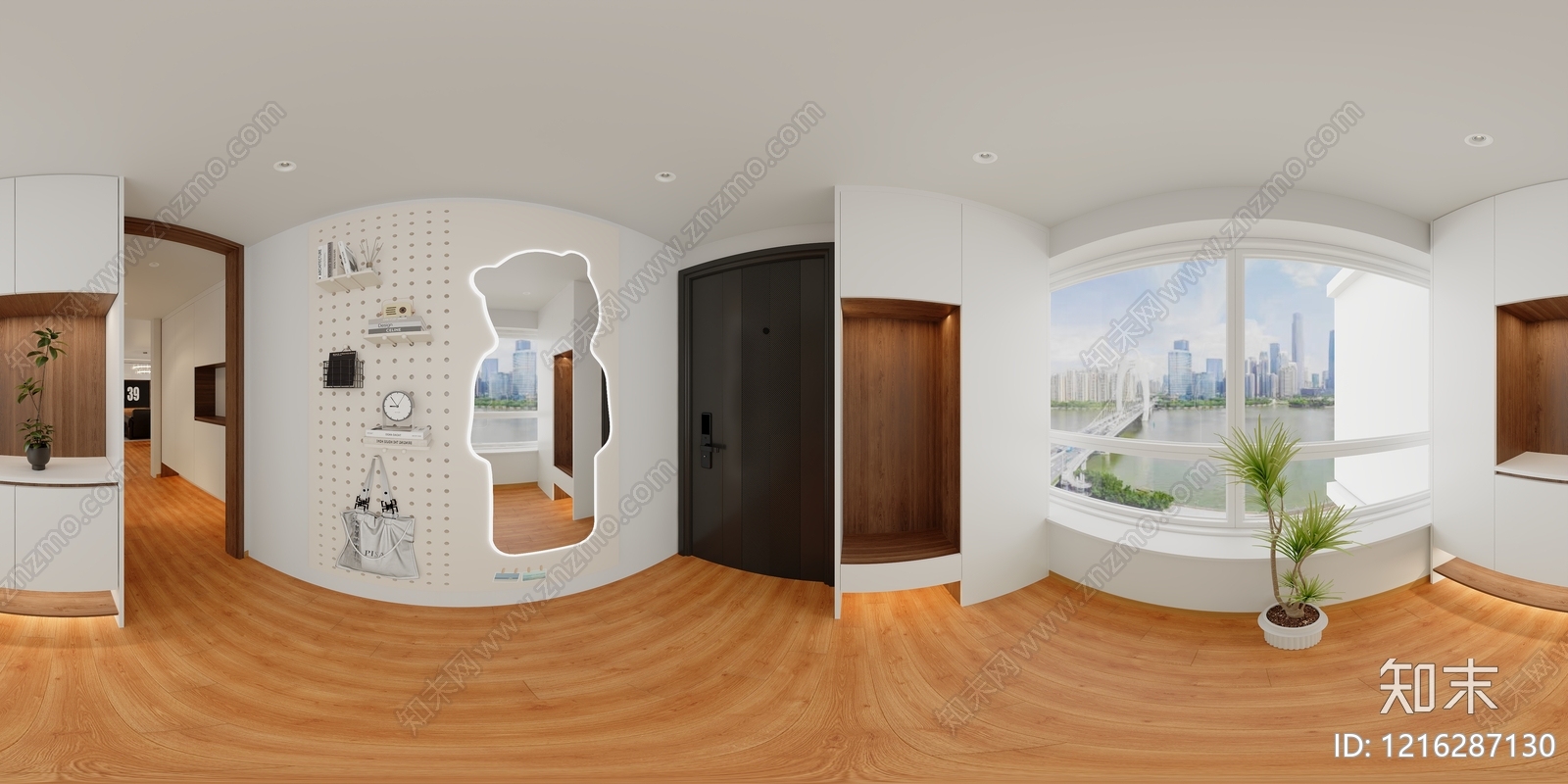 现代简约家居卧室3D模型下载【ID:1216287130】