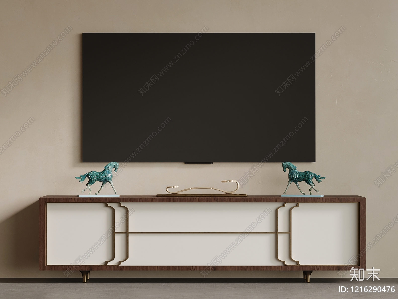 新中式储物柜3D模型下载【ID:1216290476】