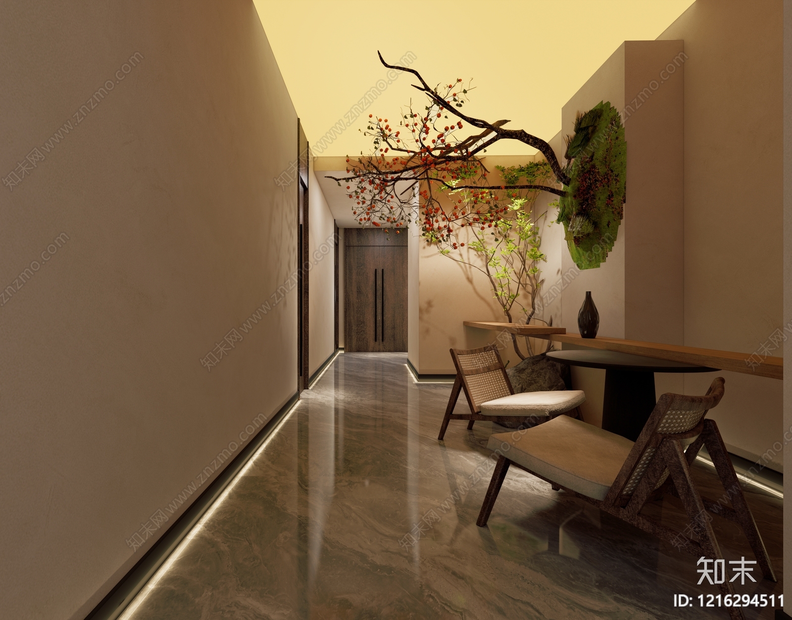 新中式包厢SU模型下载【ID:1216294511】