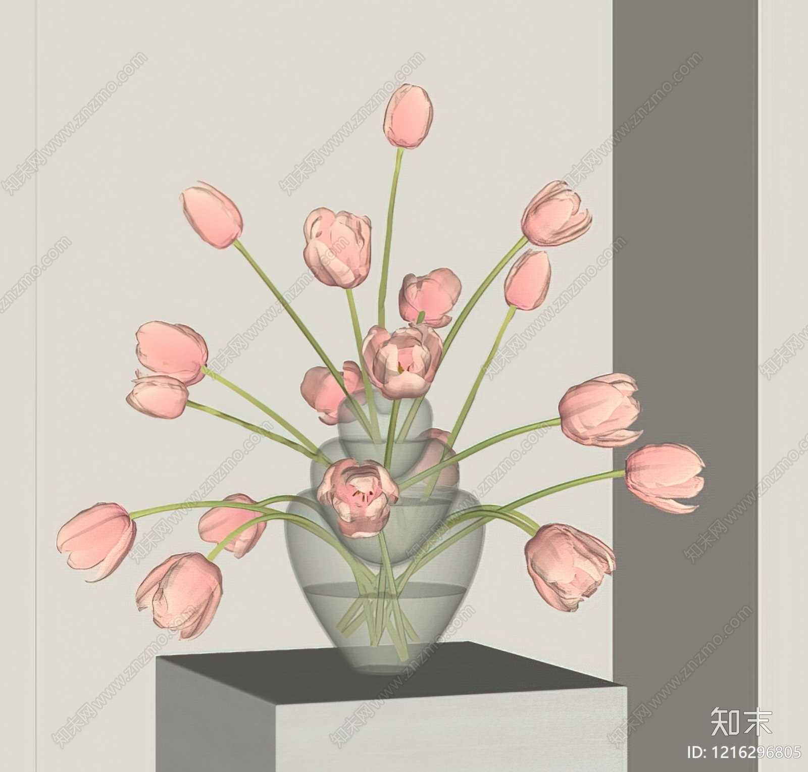 现代花艺SU模型下载【ID:1216296805】