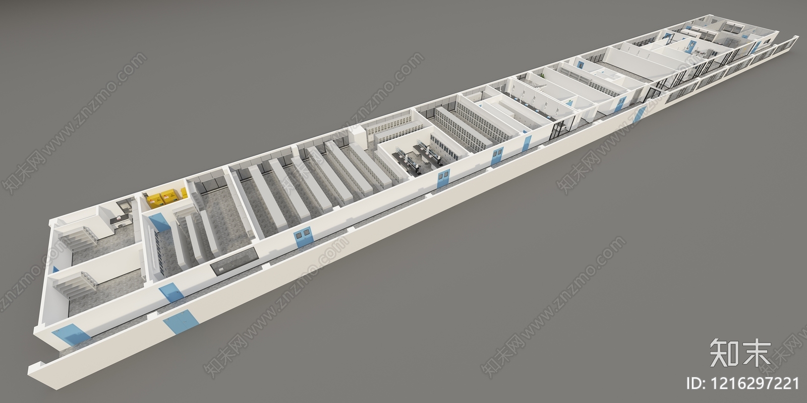 现代简约实验室3D模型下载【ID:1216297221】
