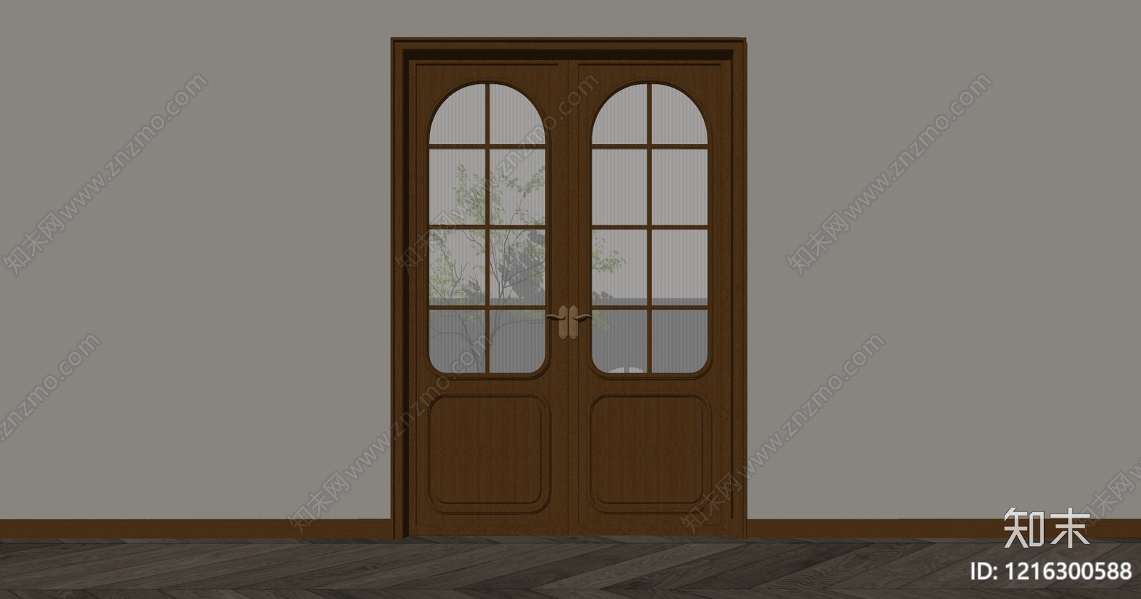 法式双开门SU模型下载【ID:1216300588】