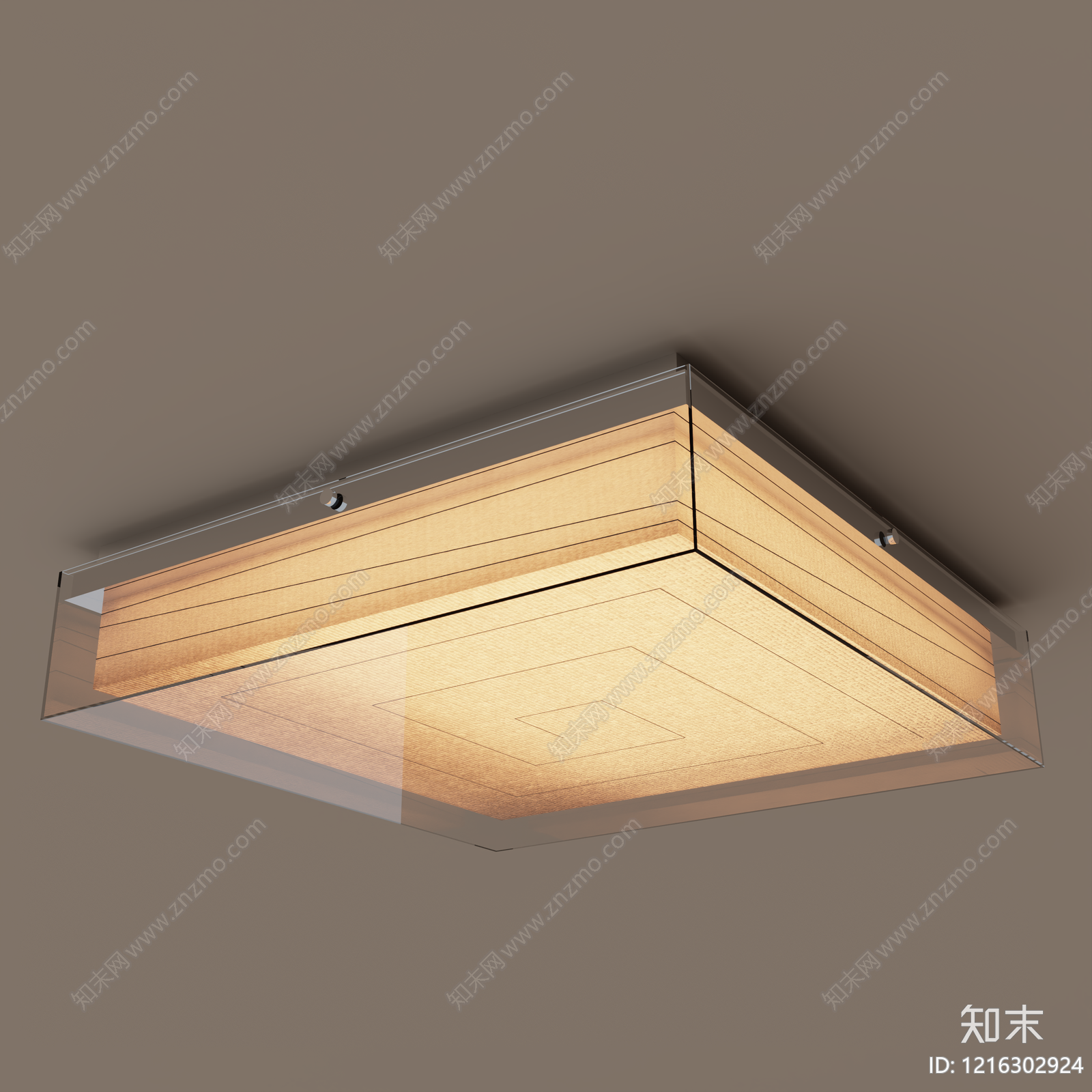 现代简约吸顶灯SU模型下载【ID:1216302924】