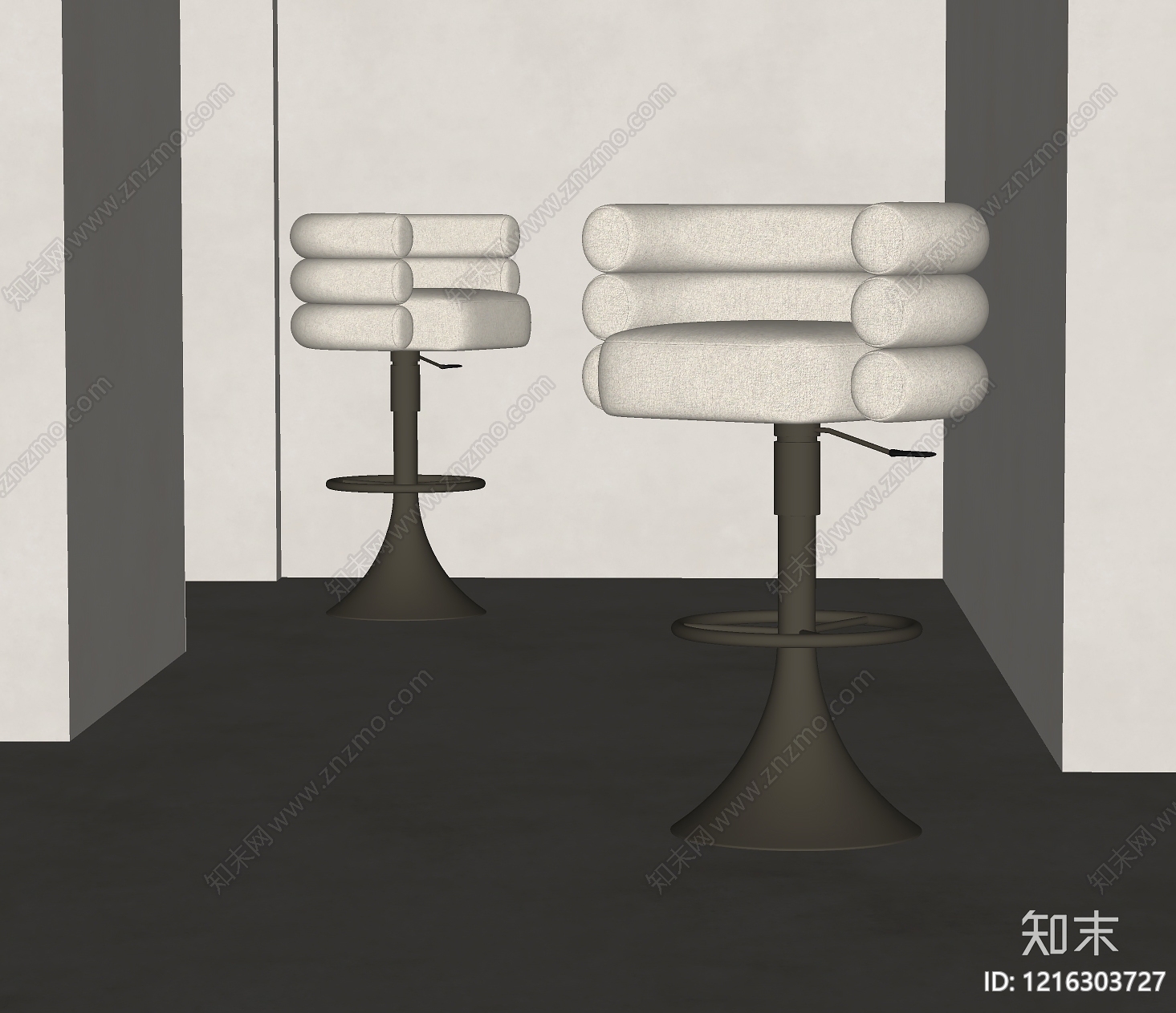 现代吧椅SU模型下载【ID:1216303727】
