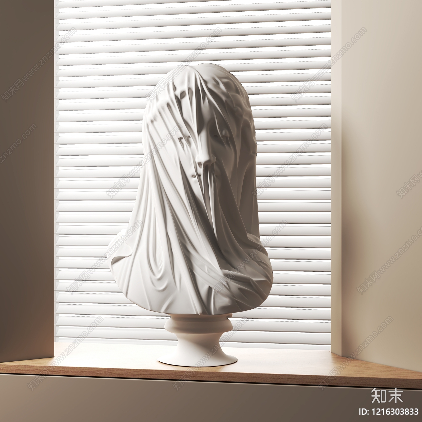 极简雕塑摆件3D模型下载【ID:1216303833】