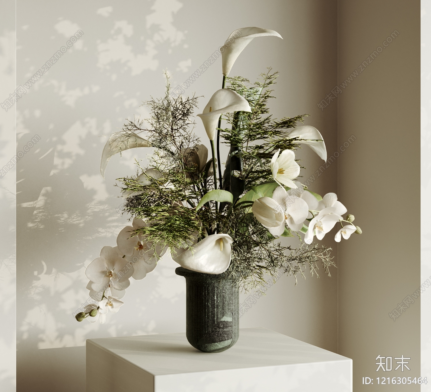 现代花艺SU模型下载【ID:1216305464】