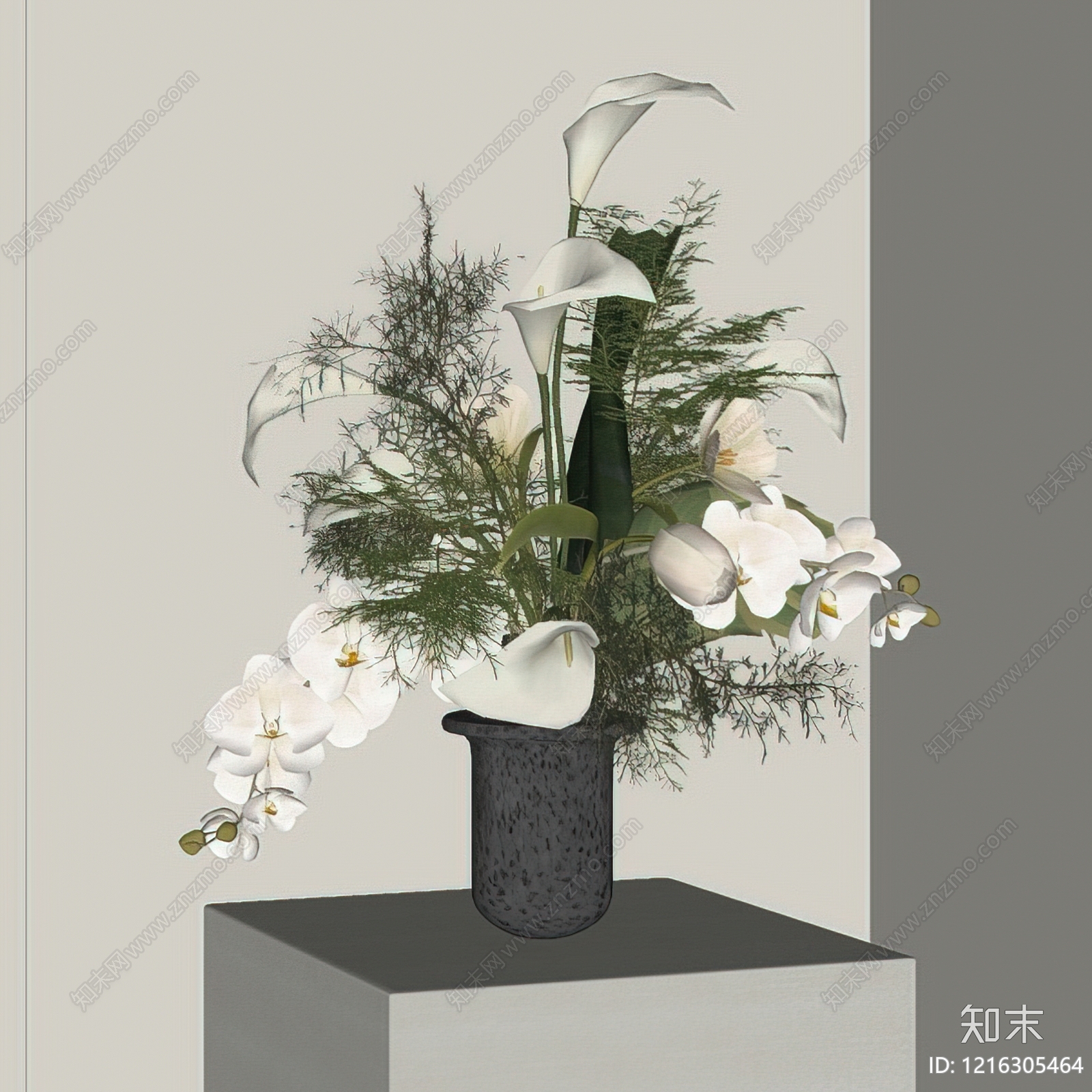 现代花艺SU模型下载【ID:1216305464】