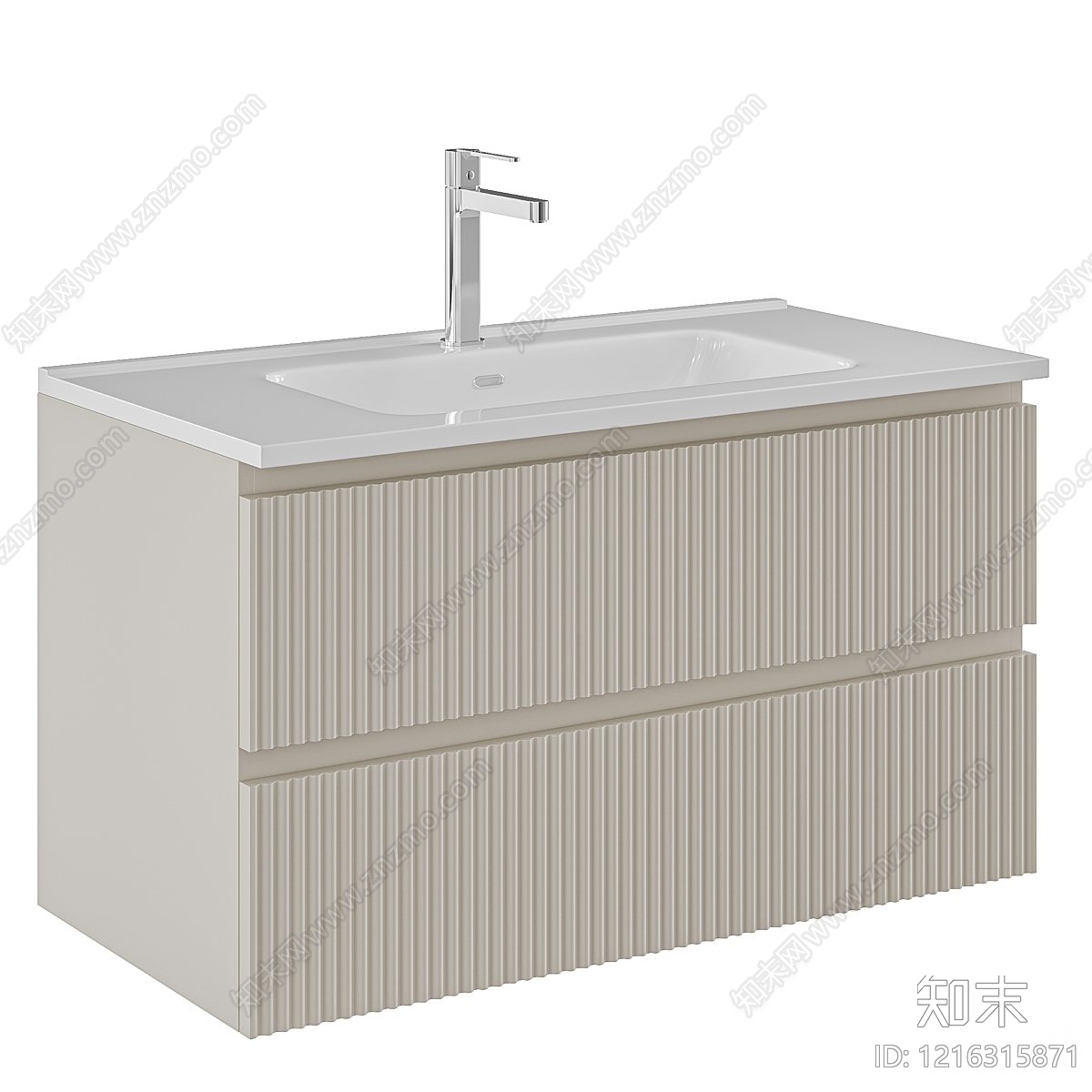 现代简约浴室柜3D模型下载【ID:1216315871】