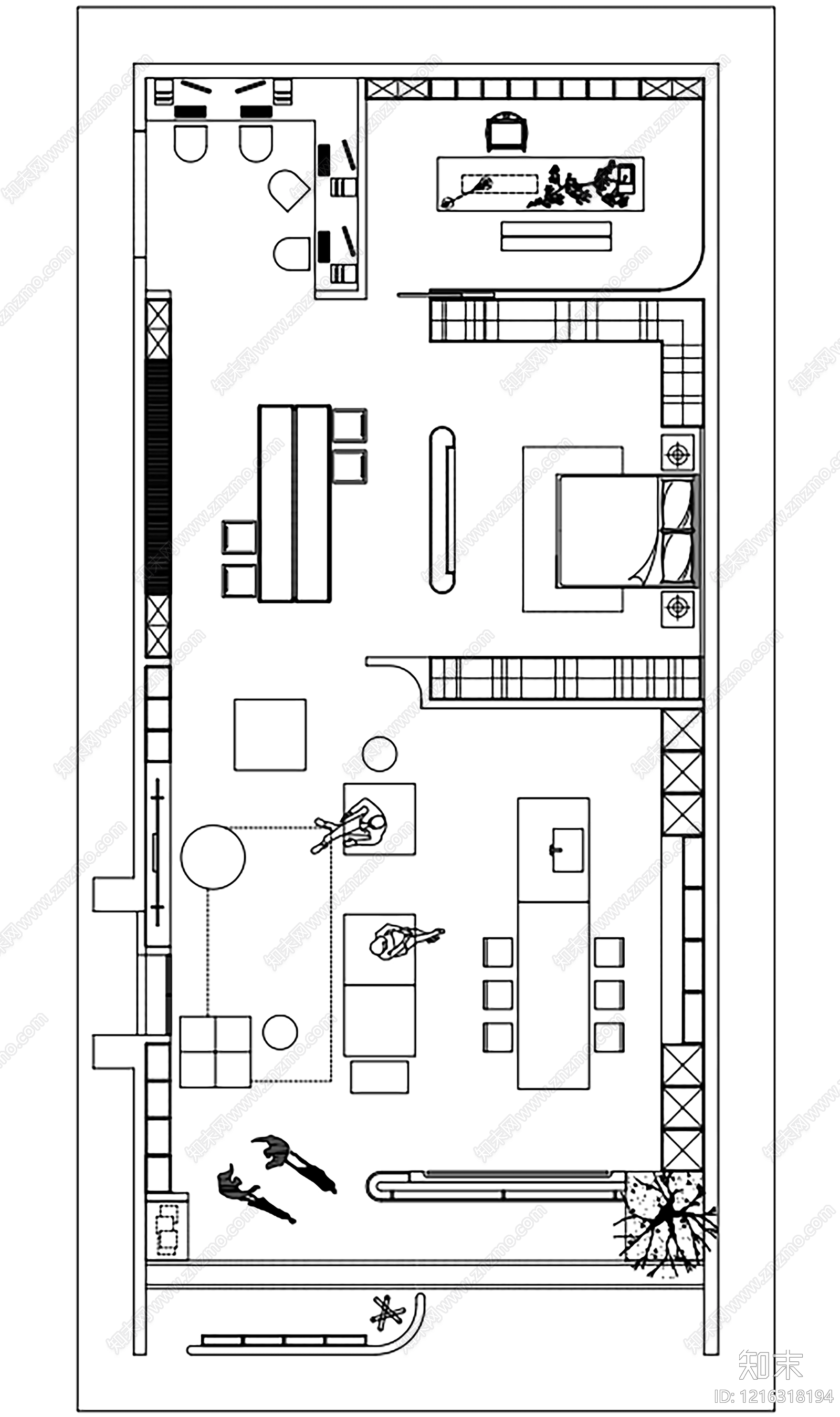 家具展厅cad施工图下载【ID:1216318194】