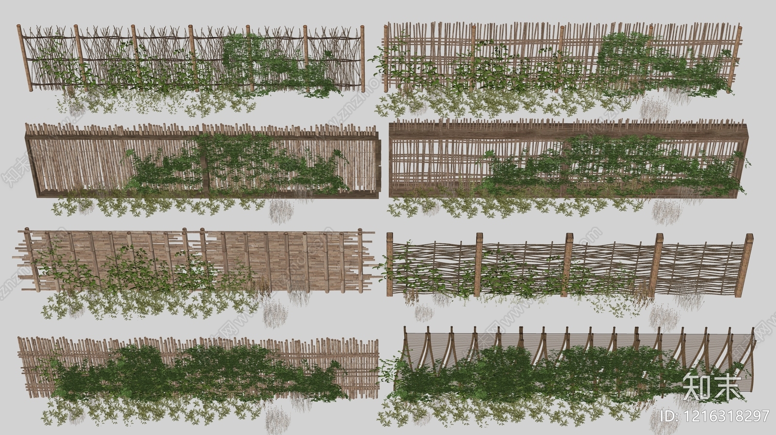 现代栅栏SU模型下载【ID:1216318297】