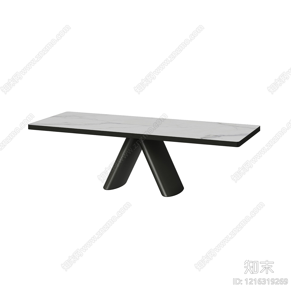 极简餐桌3D模型下载【ID:1216319269】