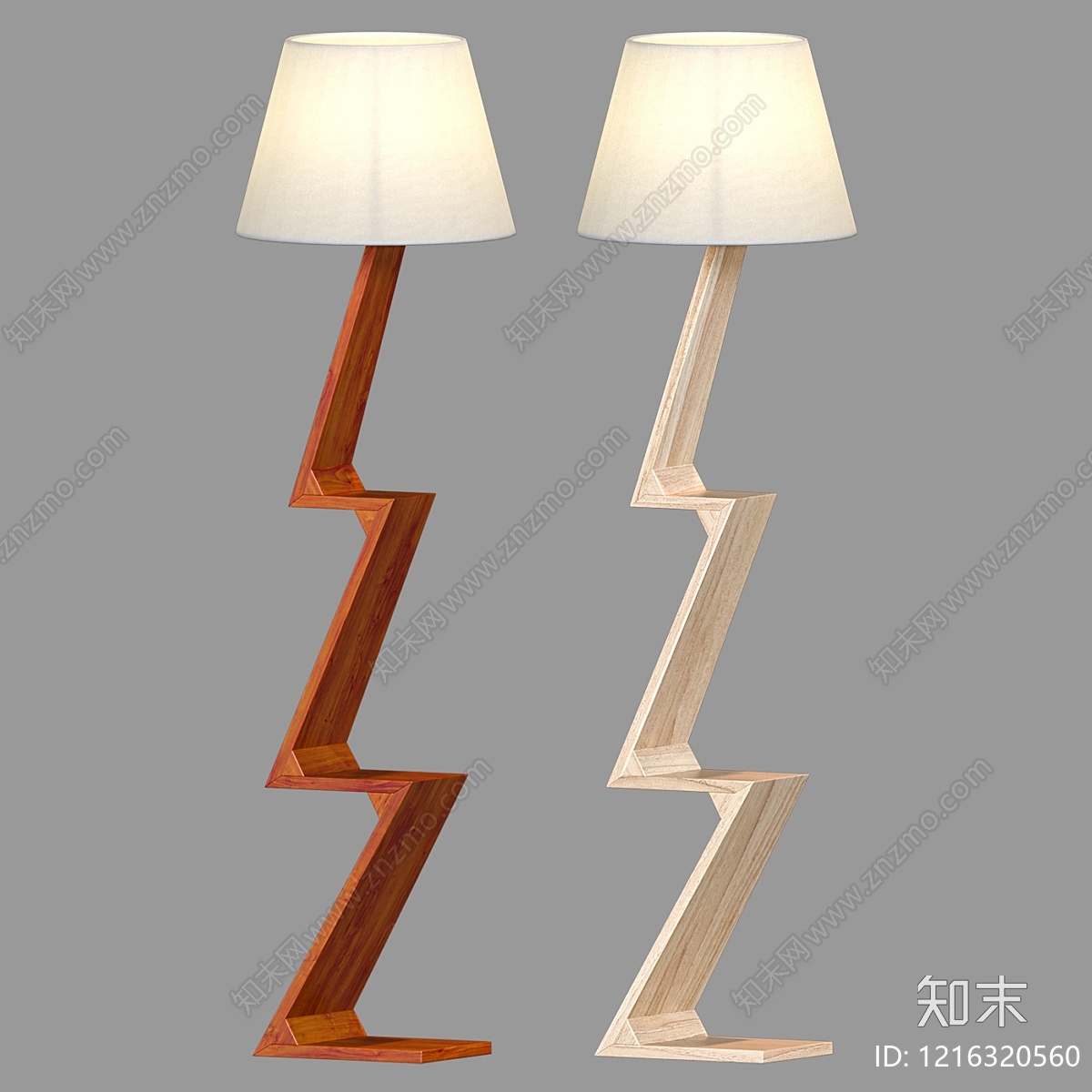现代简约落地灯3D模型下载【ID:1216320560】