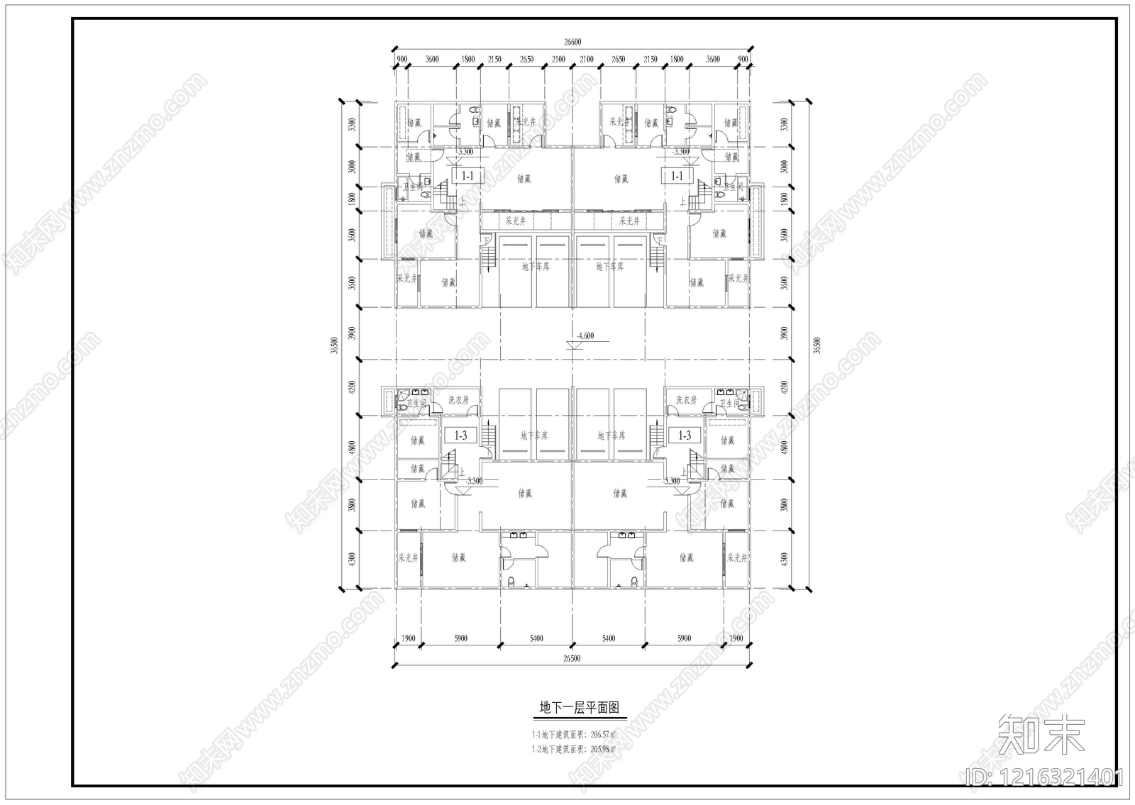 新中式四合院cad施工图下载【ID:1216321401】