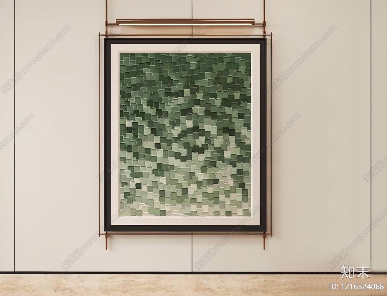 现代简约挂画SU模型下载【ID:1216324068】