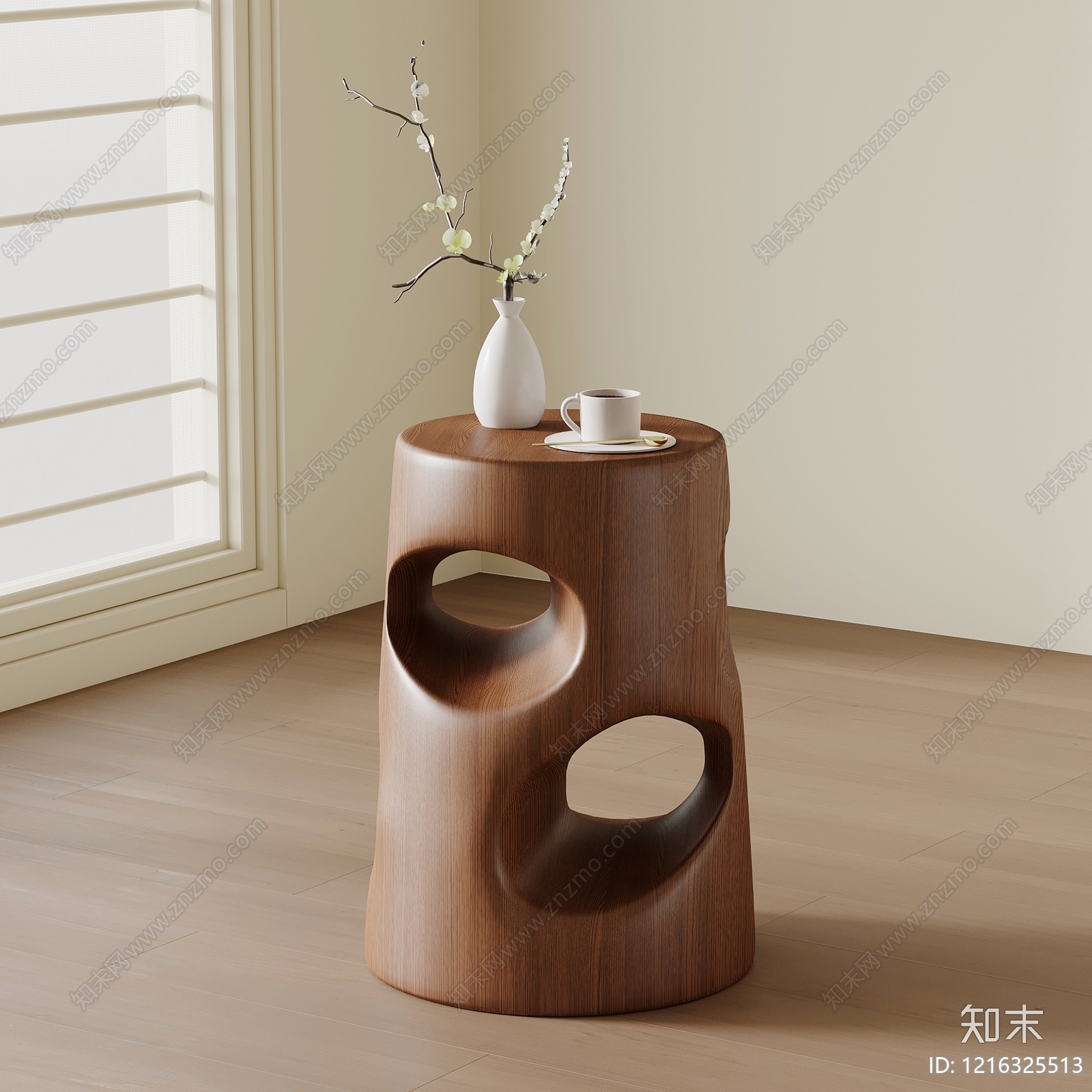 新中式边几3D模型下载【ID:1216325513】