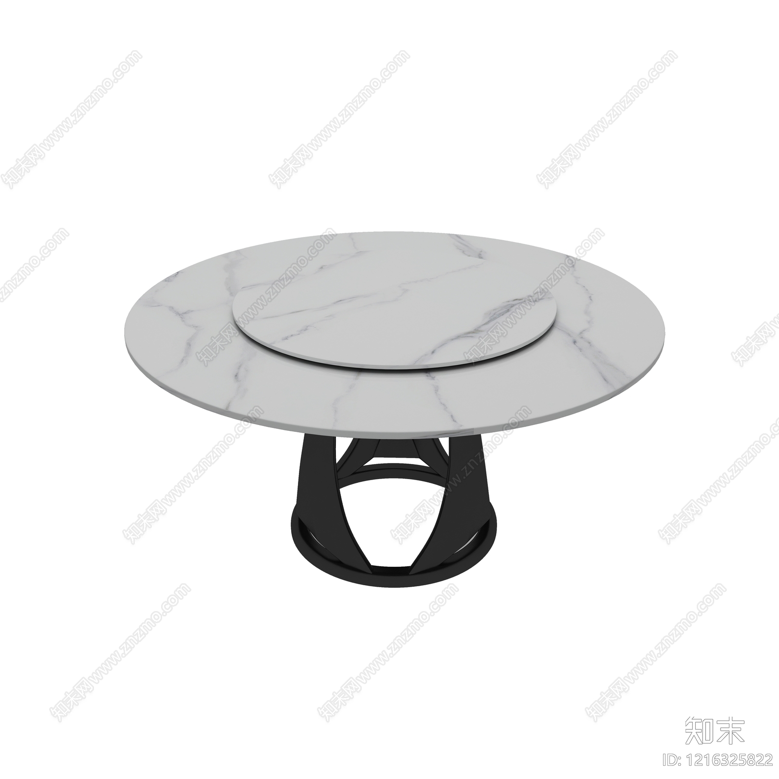 现代简约茶几3D模型渲染效果图