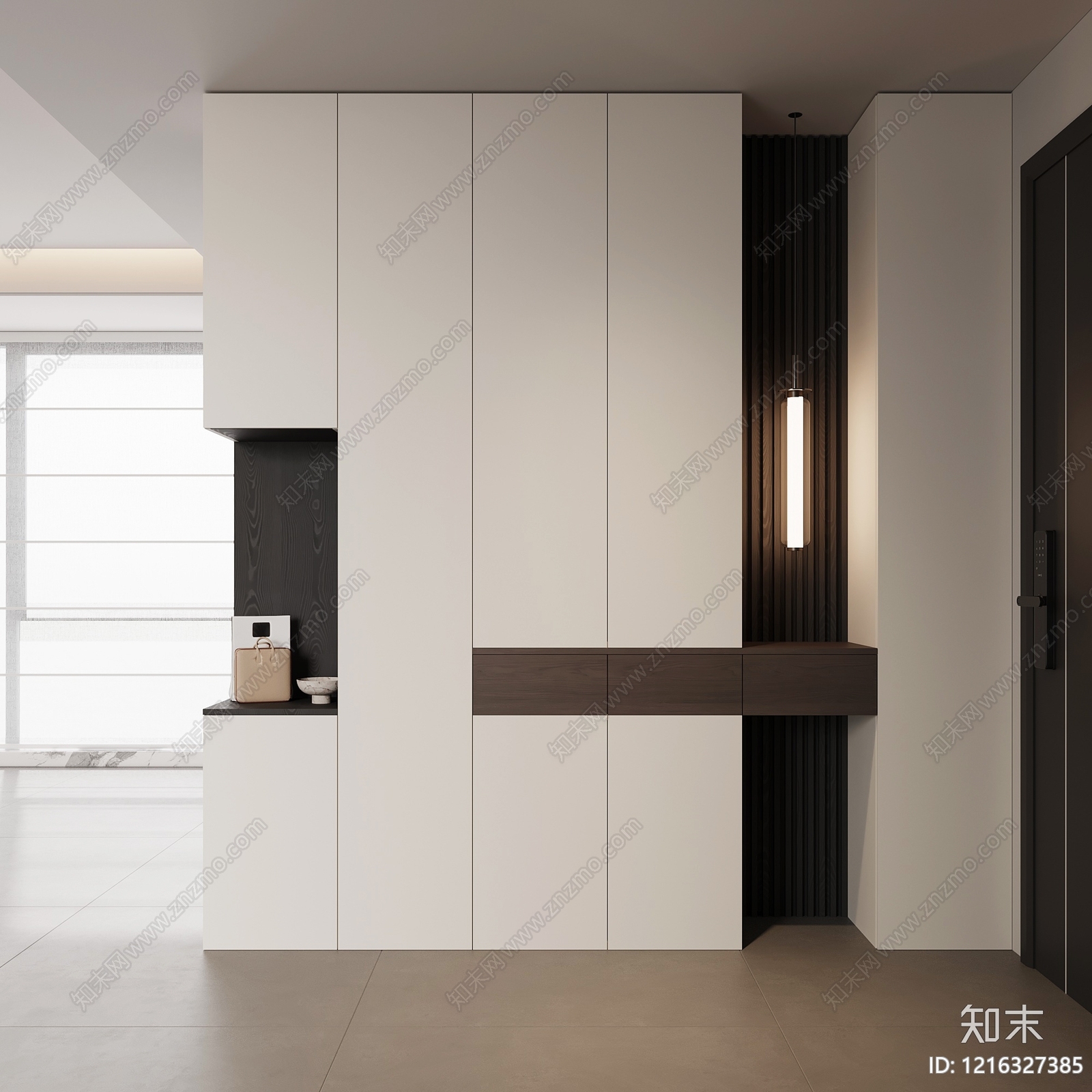 现代极简玄关SU模型下载【ID:1216327385】