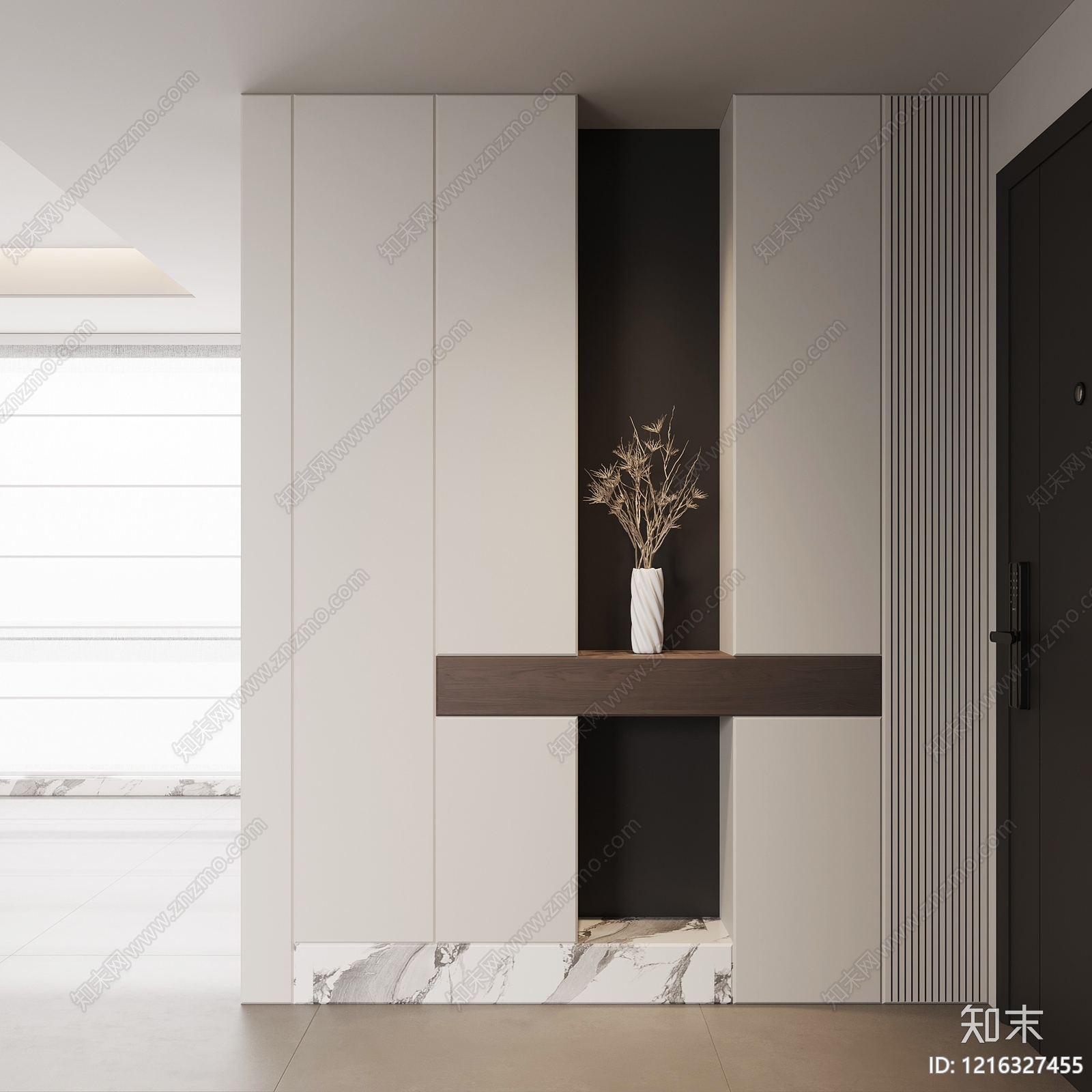 极简玄关3D模型下载【ID:1216327455】