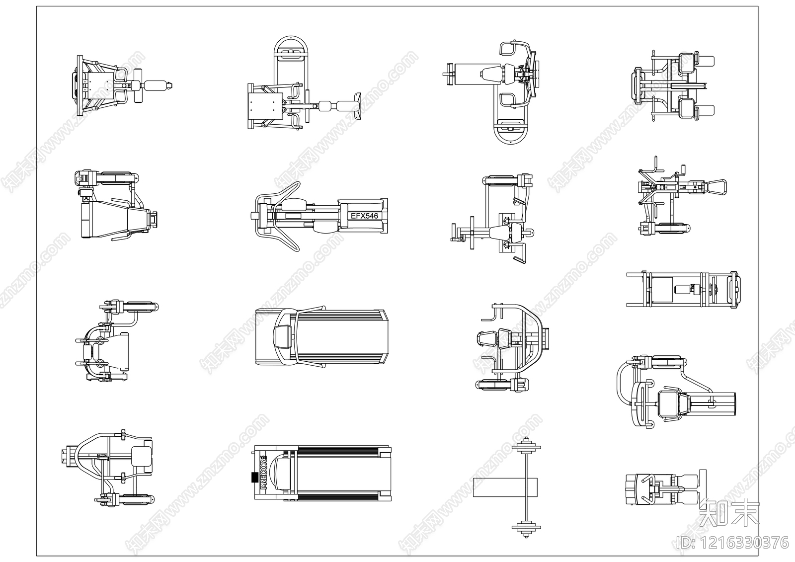现代运动器材施工图下载【ID:1216330376】