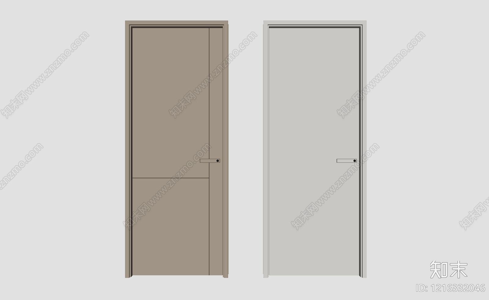 极简单开门SU模型下载【ID:1216332046】