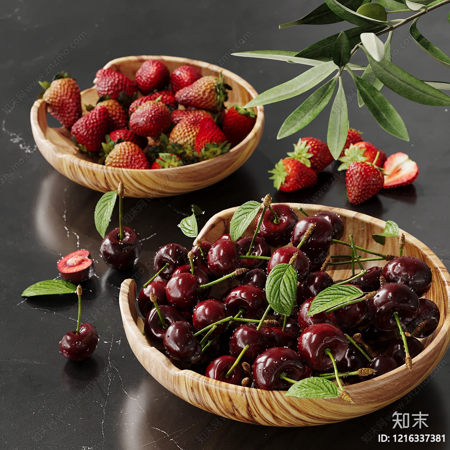现代简约水果蔬菜SU模型下载【ID:1216337381】