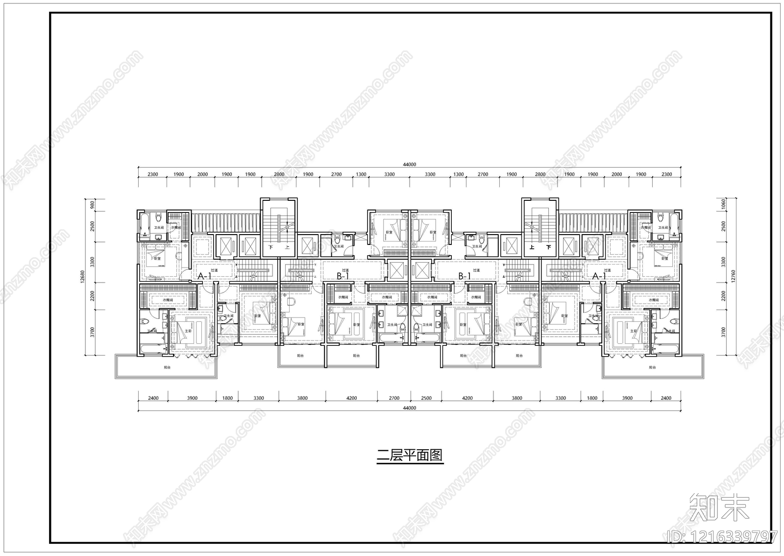 现代别墅建筑cad施工图下载【ID:1216339797】