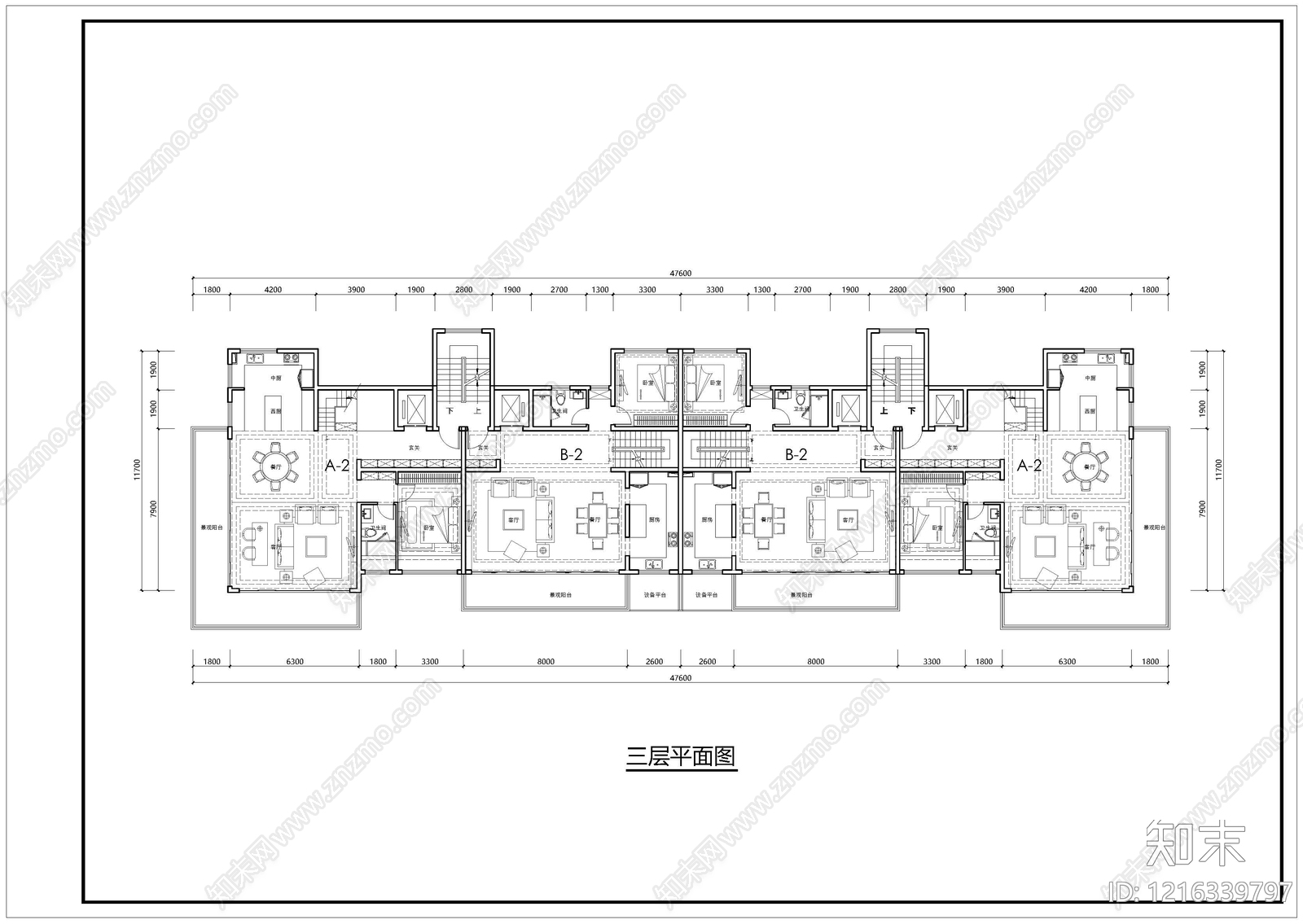 现代别墅建筑cad施工图下载【ID:1216339797】