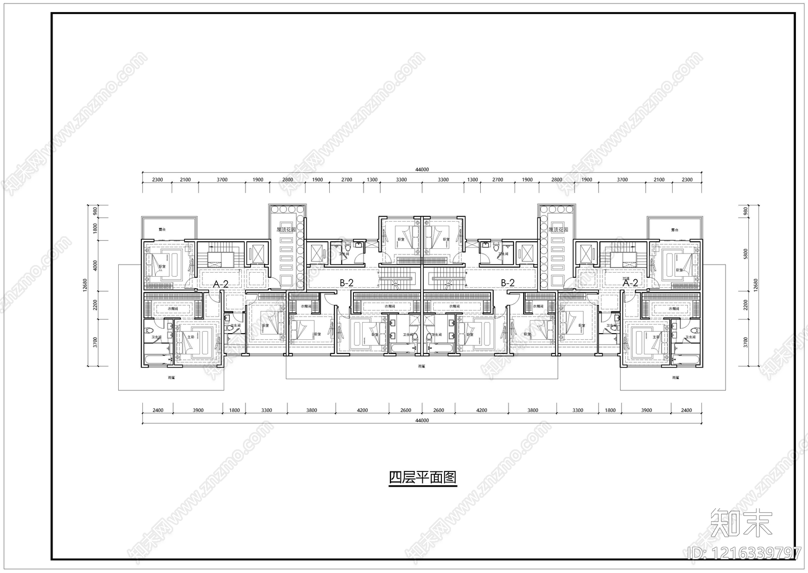 现代别墅建筑cad施工图下载【ID:1216339797】