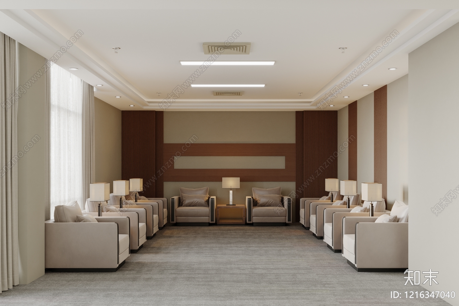现代简约接待室3D模型下载【ID:1216347040】