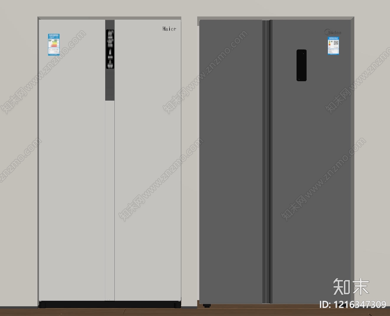 现代简约冰箱SU模型下载【ID:1216347309】
