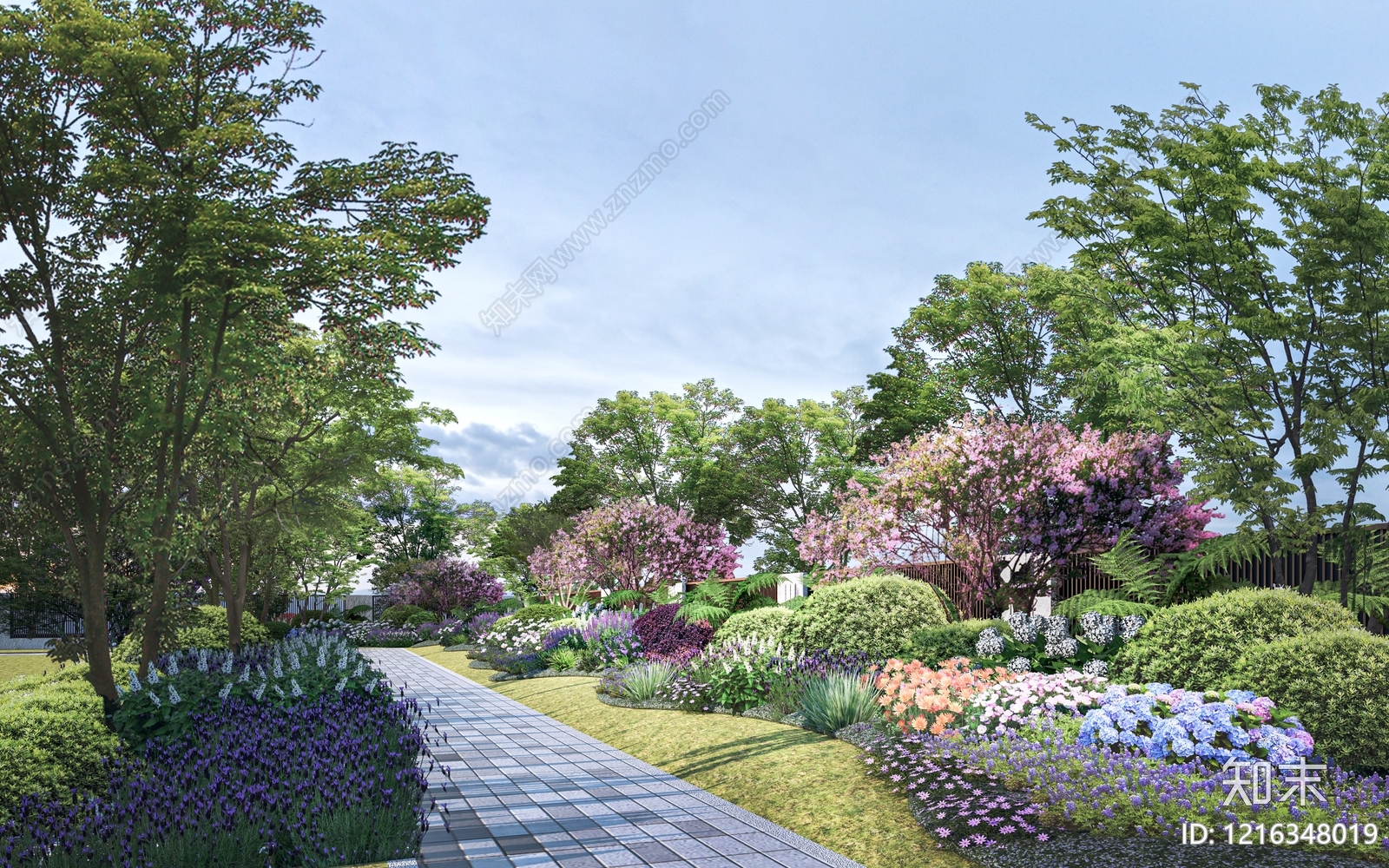 花境景观花境SU模型下载【ID:1216348019】