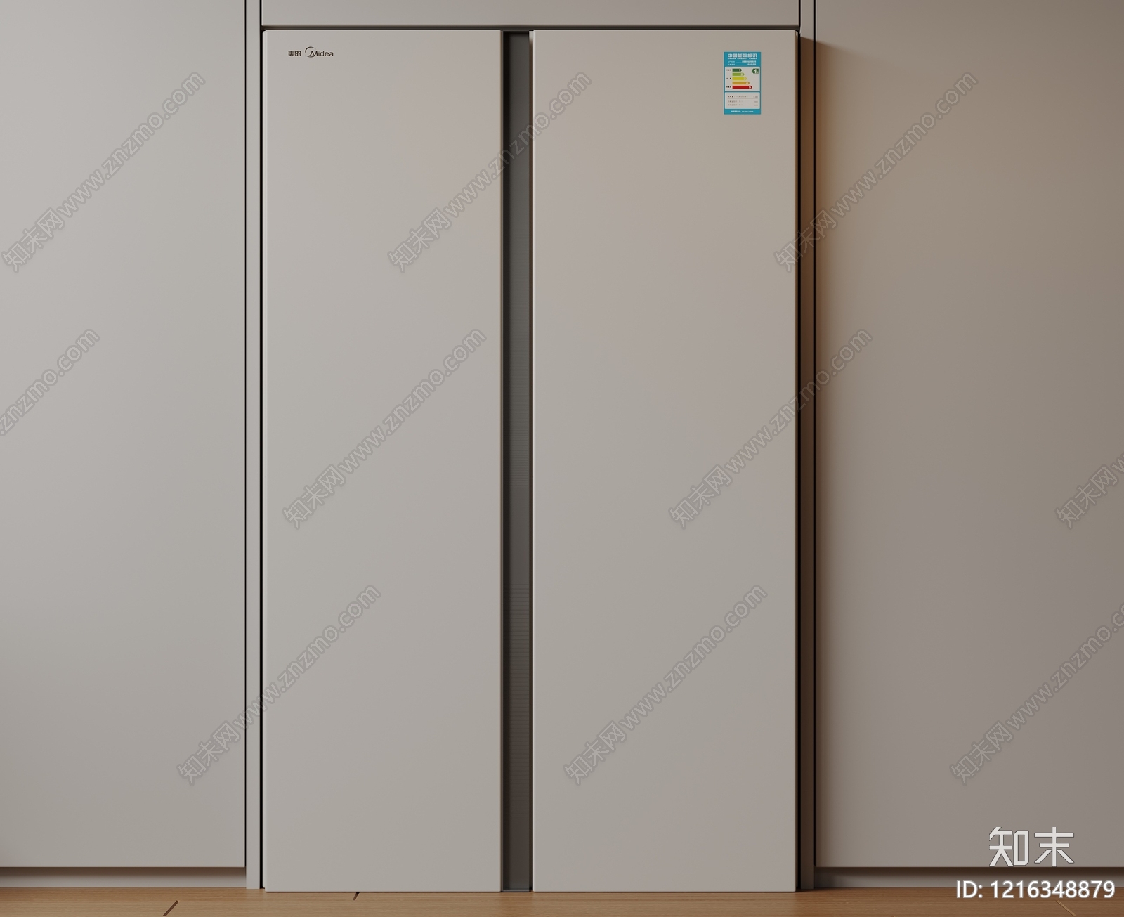 现代简约冰箱3D模型下载【ID:1216348879】